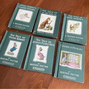 Vintage BEATRIX POTTER Set of 6 Hardcover Books (5 of F. Warne & Co)